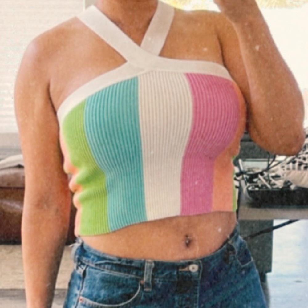 Women’s Colorful Crop Top